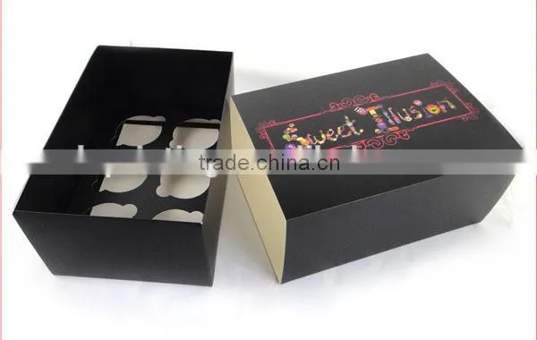 Folding Cupcake Box for Cake Sale / Folding Paper Cupcake Box / Handmade Folding Cupcake Box photo-3