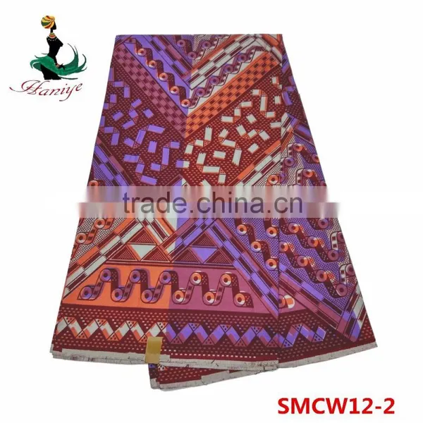 2016 Fashion Real Wax Fabric African Printed Wax Fabric SMCW14 High Quality photo-5