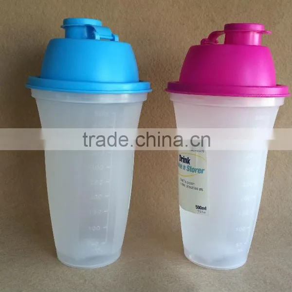 Plastic Shaker 500ml Protein Shaker Bottle #TG20151