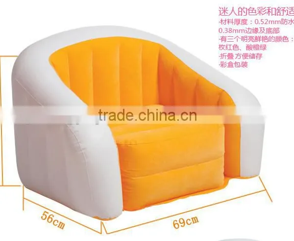 Inflatable Sofa Bed Outdoor or Indoor With Comfortable Armrest and Cup Holder With/without Pump photo-2