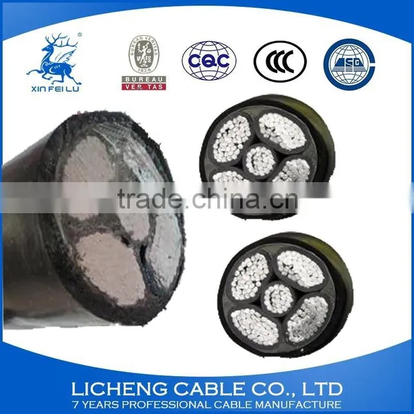 4*240+1*120mm2- 5 Core Best Selling Chinese Cable Supplier Aluminum XLPE Insulated PVC Sheathed Power Cable -YJLV photo-6
