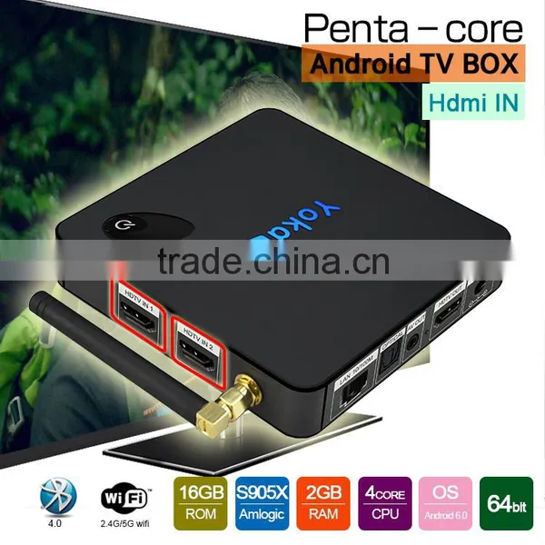 Yoka TV Dual Frequency Wifi S905X Quad Core CPU Penta Core Gpu on the Top Box photo-6