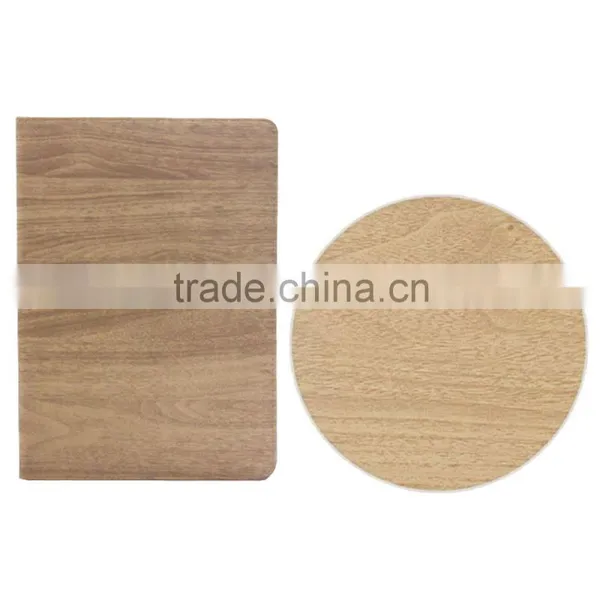 Wood Grain Leather Cases for Apple IPad Air 2 Stand Tablet Case photo-3