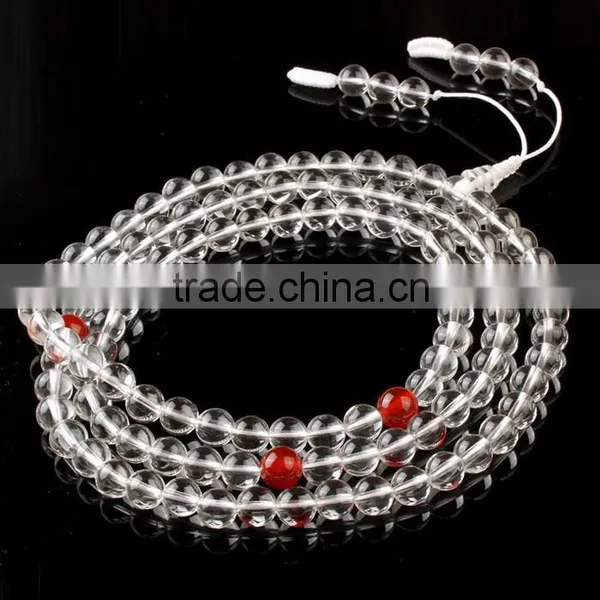 Himalayan Natural Crystal Buddha Beads photo-4