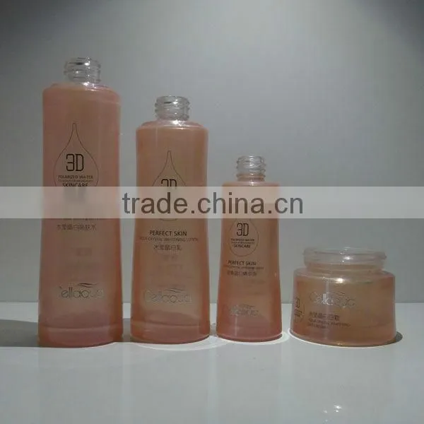 Clear Glass Cosmetic Bottle