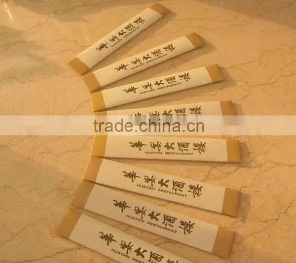 Bamboo toothpick with paper wrapper Eco-friendly toothpick