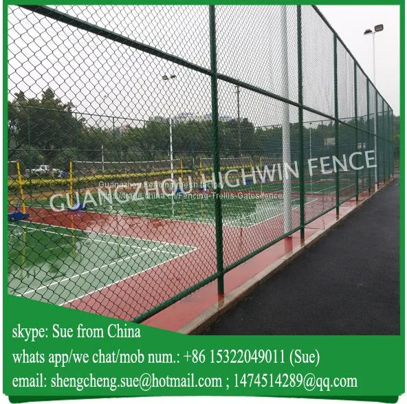 Dark Green Color Chain Link Fence for Volleyball Court photo-2