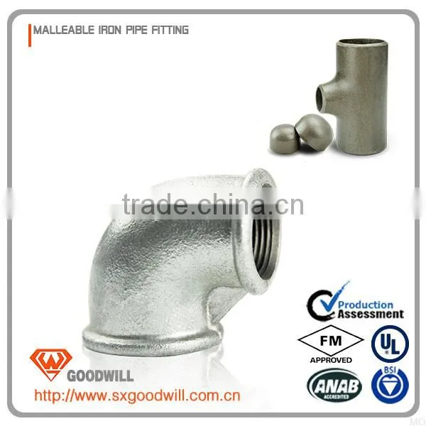 Galvanized Malleable Iron Pipes Fittings 90 Degree Elbow photo-3