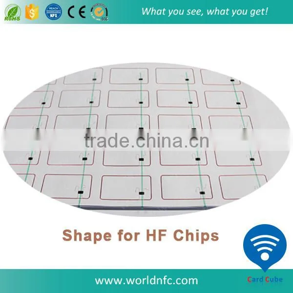 5*5 Layout 13.56MHz RFID Smart Card Inlay / Inlay Prelam