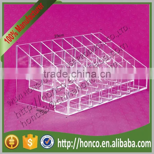 4 Tiers 32 Bins Acrylic Display Rack for Lipstick Cosmetics,Clear Colour photo-5