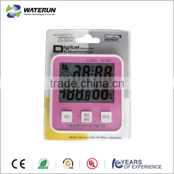 Hot Sale Mini Digital Alarm Clock Thermometer Testing Indoor Humidity and Temperature photo-5
