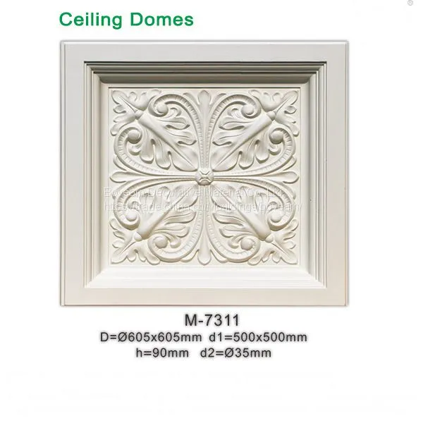 Square Interior Ceiling Domes Ceiling Light Holder