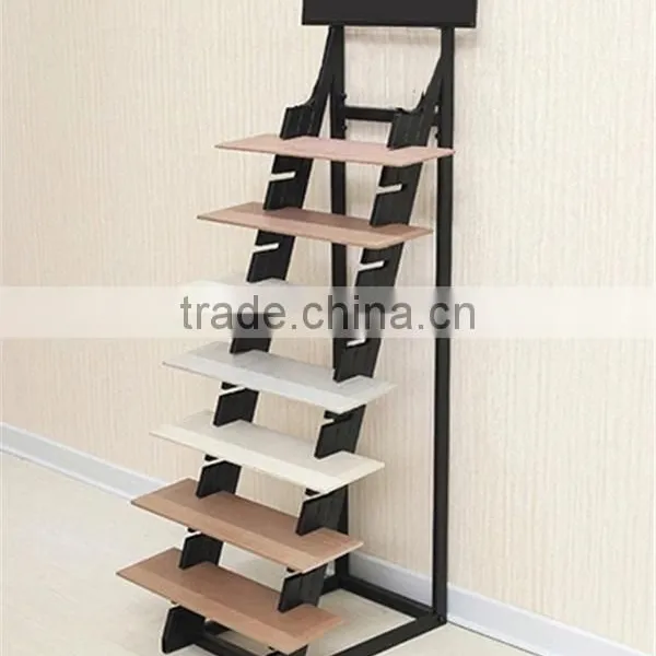 Multi-Tier Flooring Metal Tile Display Rack photo-3