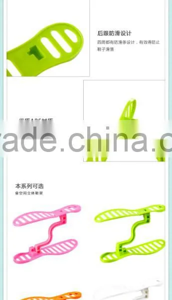 Fashion Design BPA Free Plastic Shoe Shelf photo-4