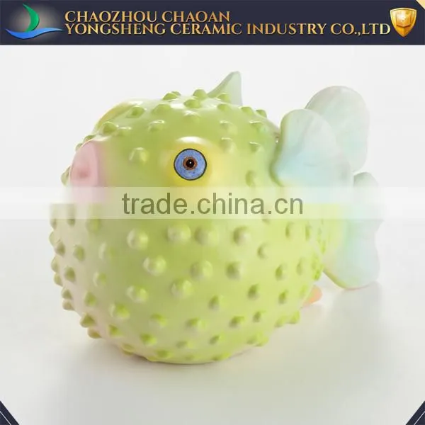 Colorful Ceramic Fish Home Decoration Columns photo-2