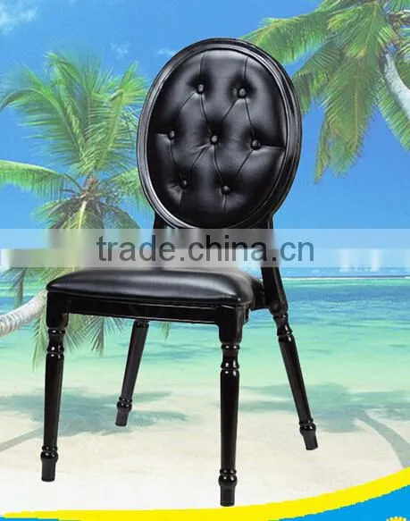 Black Oval Back Louis Banquet Chair LQ-B999B photo-2