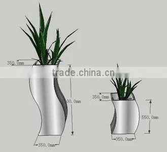 FO-9008 S-Type Stainless Steel Plant Pots photo-3