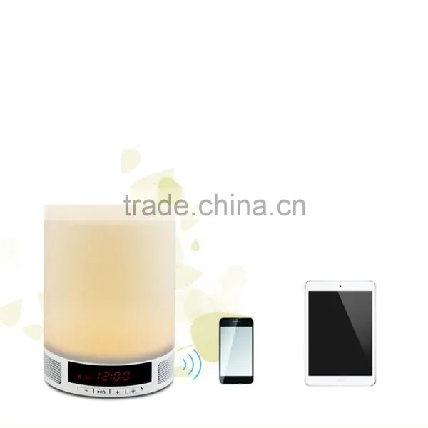 Hot Selling 2017 Amazon Colorful Silicone Led Night Light Speaker Bluetooth