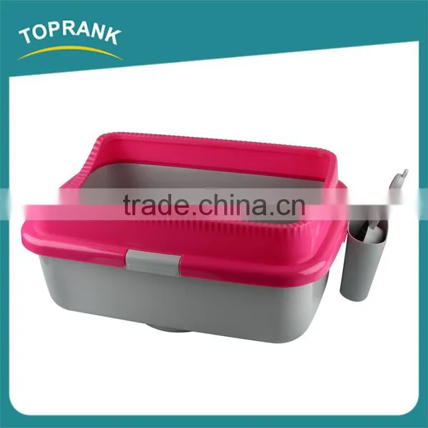 Hot Selling Indoor Outdoor Portable Cat Toilet PP Plastic Cat Litter Box With Scoop photo-3