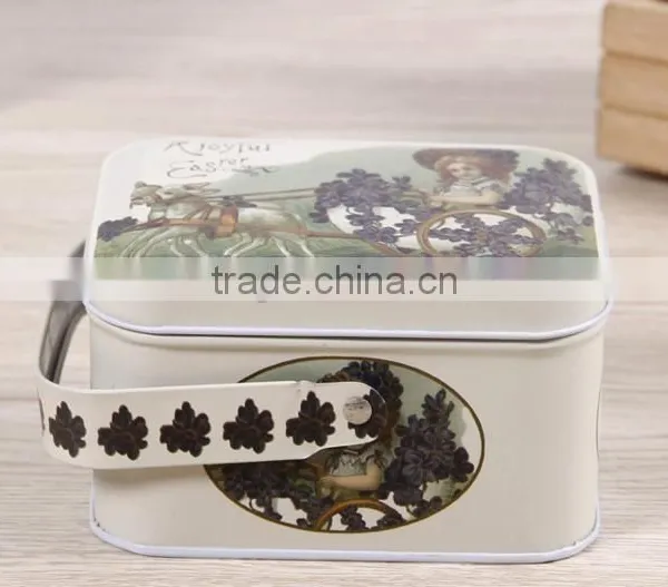 Canisters Wholesale Washing Products Tin Cans Handle Tin Box photo-5