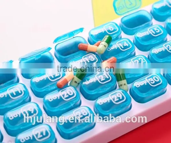 2017 New Design Plastic Pill Organizer 31 Days/plastic Monthly Pill Box photo-5