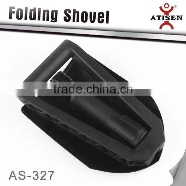 Portable Three Section Foldable Shovel Rubber Handle photo-2