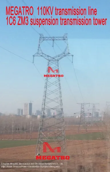 MEGATRO 110kV Transmission Line 1C6 ZM3 Suspension Transmission Tower photo-2