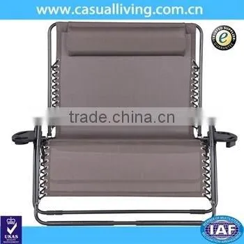 Steel Tube Wide Lounger Double Relax Zero Gravity Chair photo-2