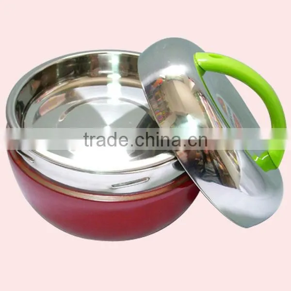 Apple Shape Stainless Steel Round Lunch Box With Handle photo-3