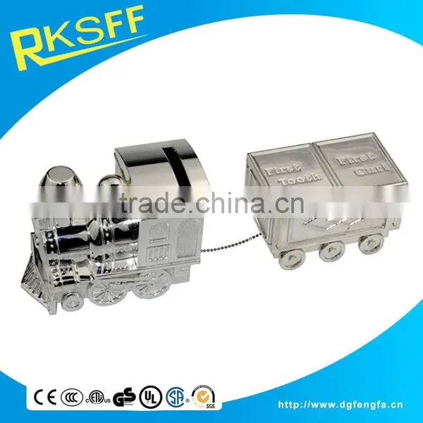 Novelty Train Shape Multi-functional Coin Bank Connected With Tooth and Curl Box photo-6