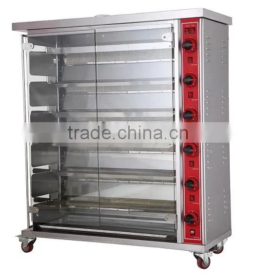 Vertical Gas Rotary Chicken Rotisseries for Sale MFEJ-3P for 15 Chicken photo-2