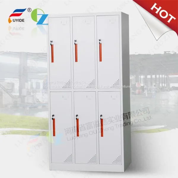 Metal 6 Door Steel Locker Fireman Steel Locker Metal Cabinet photo-2