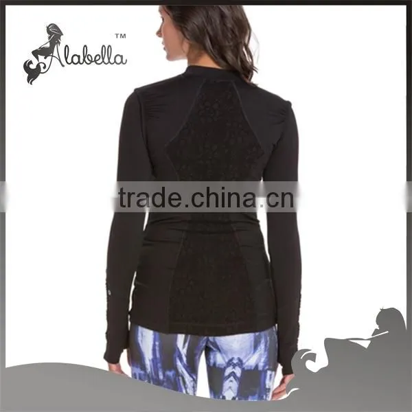 Womens Long Sleeve Workout Clothing Running Shirt photo-2