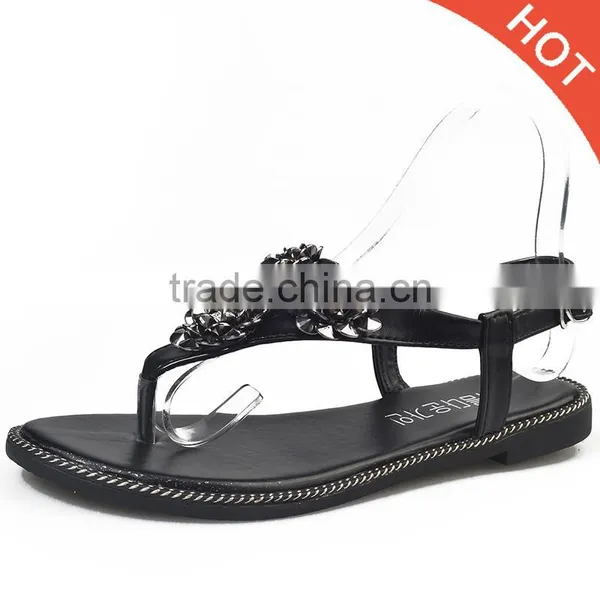 HFRW188 2017 Summer Hot Sale Custom Flat Sandals for Ladies Pictures photo-5