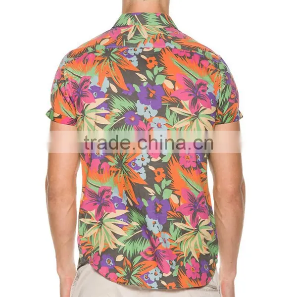Wholesale Coconut Tree Mens Shirt, Hawaiian Shirt China Factory photo-2
