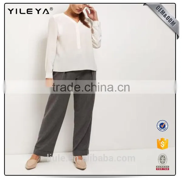 Latesed Women Chiffon Blouse Sexy Collar Blouse photo-4