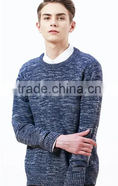 Mens High Quality Jacquard Knit Custom Sweater for Wholesale photo-2