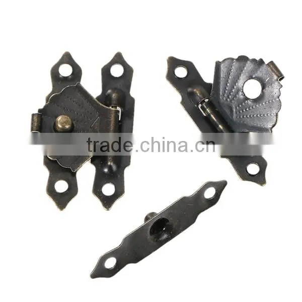 Iron Based Alloy Case Locks Antique Bronze 30mm x 7mm 29mm X18mm photo-3