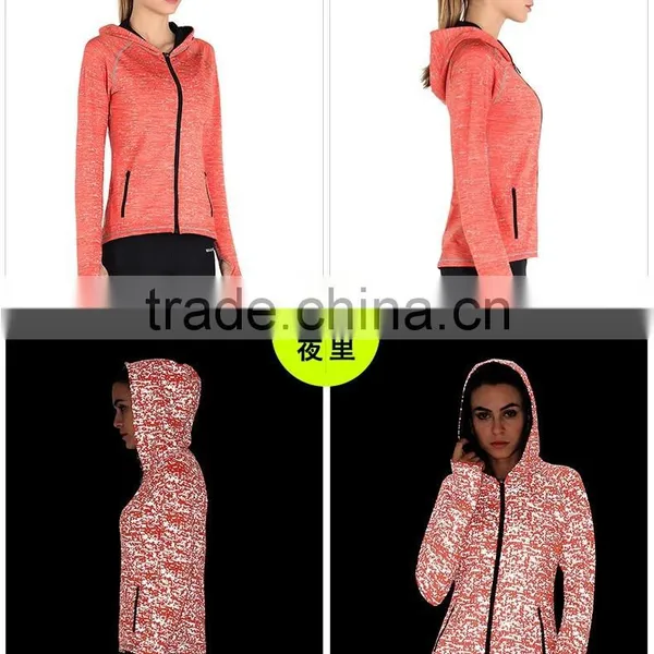 Woman's Outdoor Clothing Night Quick-drying Coat Reflective Sportswear Couple Casual Hooded Clothing photo-3