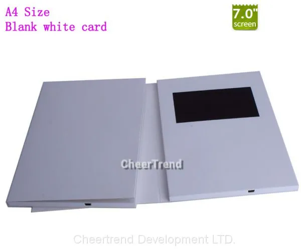 Hot Sale Without Printing Blank White 7'' LCD Video Brochure With Best Price photo-4