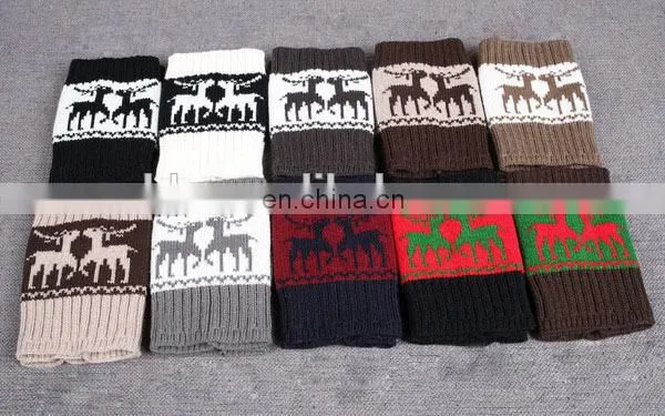 Christmas Deer Short Boot Cuffs Christmas Day Gifts photo-3