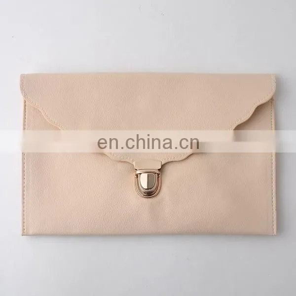 Women's Handbag Scalloped Clutch Luxe Cross Body Clutch 5 Colors photo-4