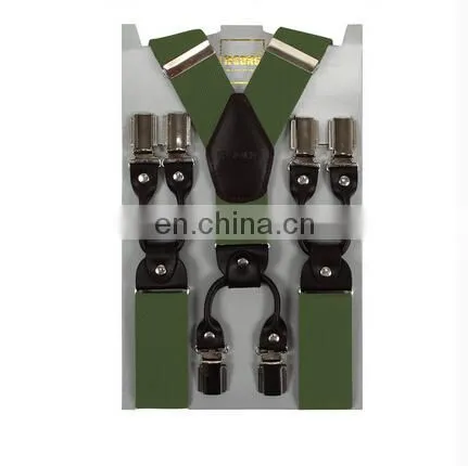 Factory Direct Sale 3.5cm Muti Colors Top Strong Quality Clips Men Suspenders photo-4