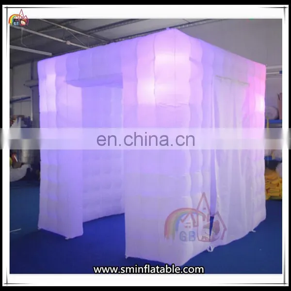 Best Price Outdoor Inflatable Photo Booth With LED Light Portable Kiosk Tent On Sale photo-3