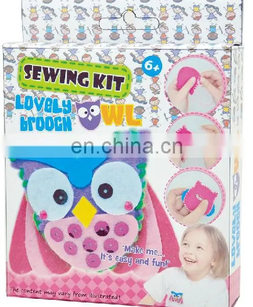 DIY Owl Brooch Sewing Kit for Kids