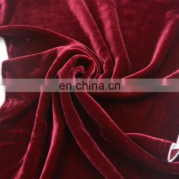Hotselling Elegant Plain Color Dye Silk Velvet photo-5