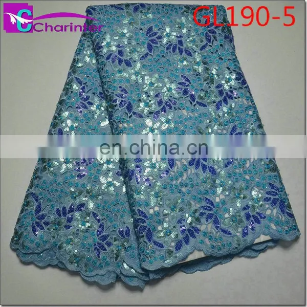 Sale Well Charinter African Organza Lace Fabrics GL190 photo-6