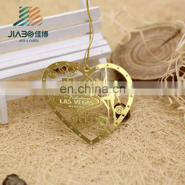 Jiabo Custom Heart Shape Personalized Fashion Metal Bookmark photo-3