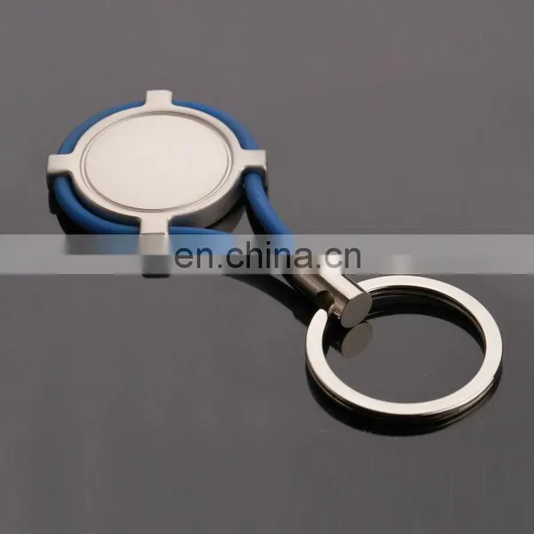 Factory Soft Plastic Round Shape Key Chain or Keyring photo-2