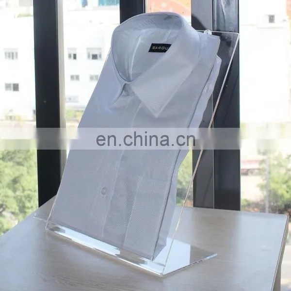Acrylic T-shirt Holder L Frame Display Rack Dekstop Stand,Plexiglass Jersey Display Holder photo-3